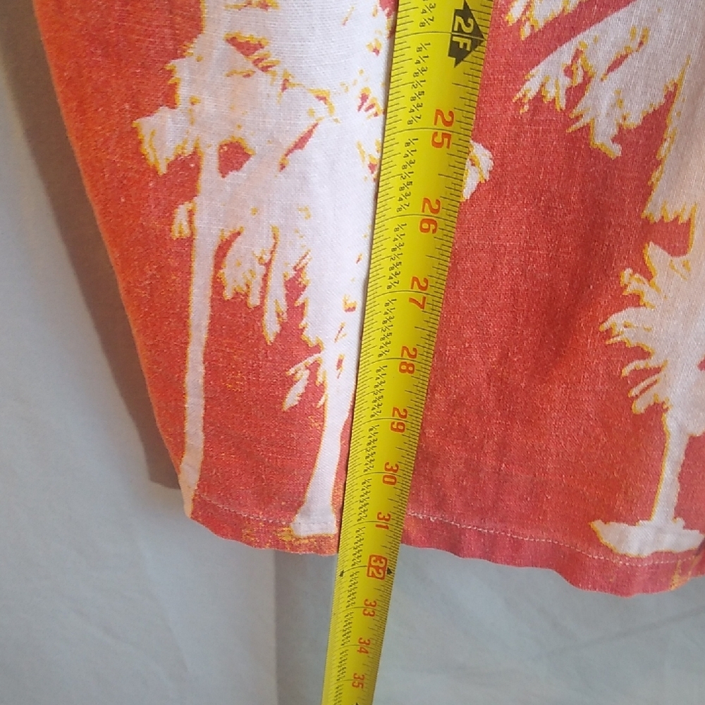 Zara Men M linen blend Hawaiian-Tropical print - Picture 2 of 9
